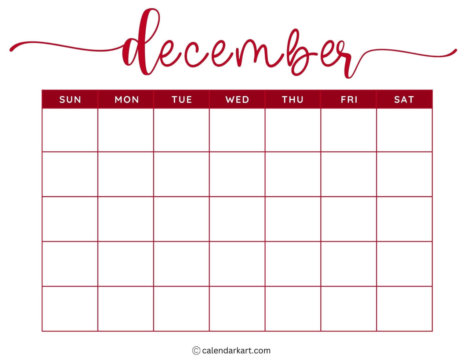 Printable Monthly, Weekly And Yearly Blank Calendar Templates