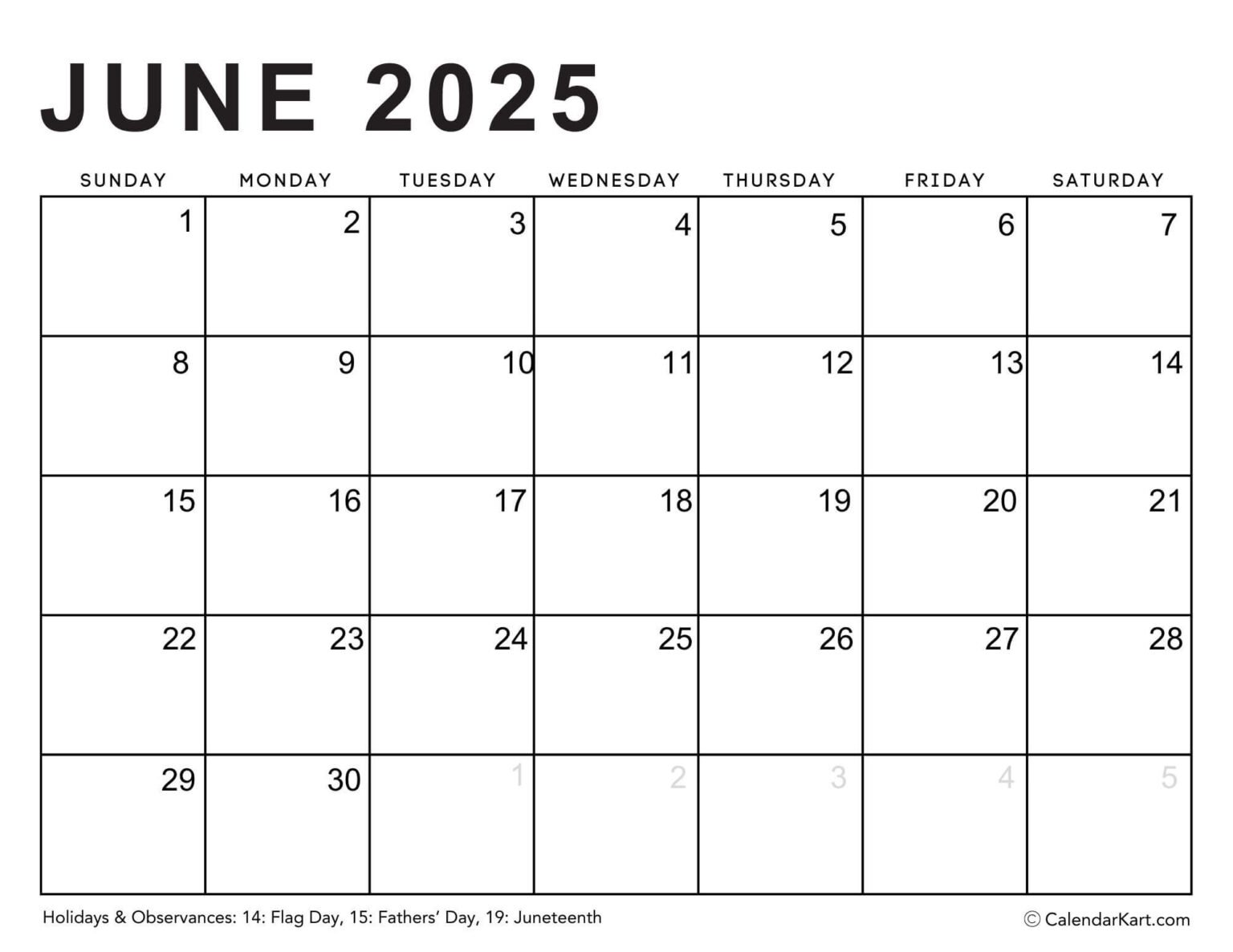 Editable Printable Calendars 2025 - Typeable PDF - CalendarKart