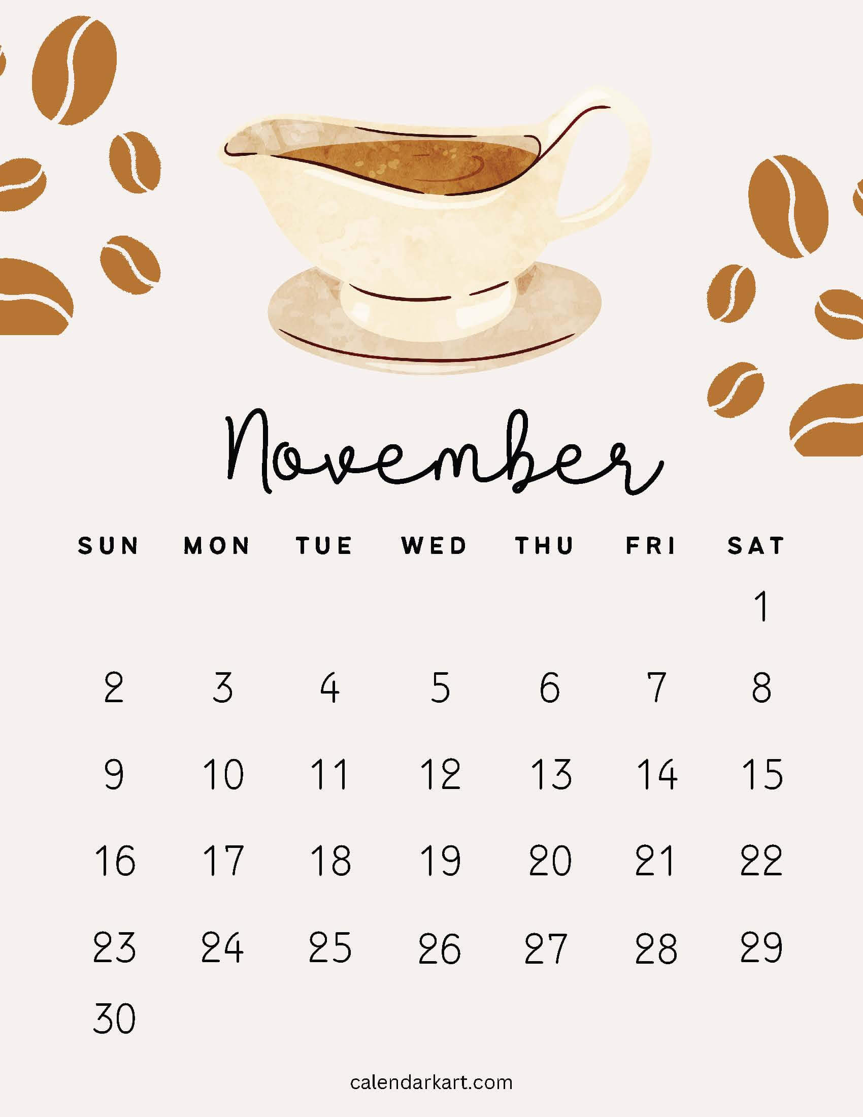 Cute November 2025 Calendar 13