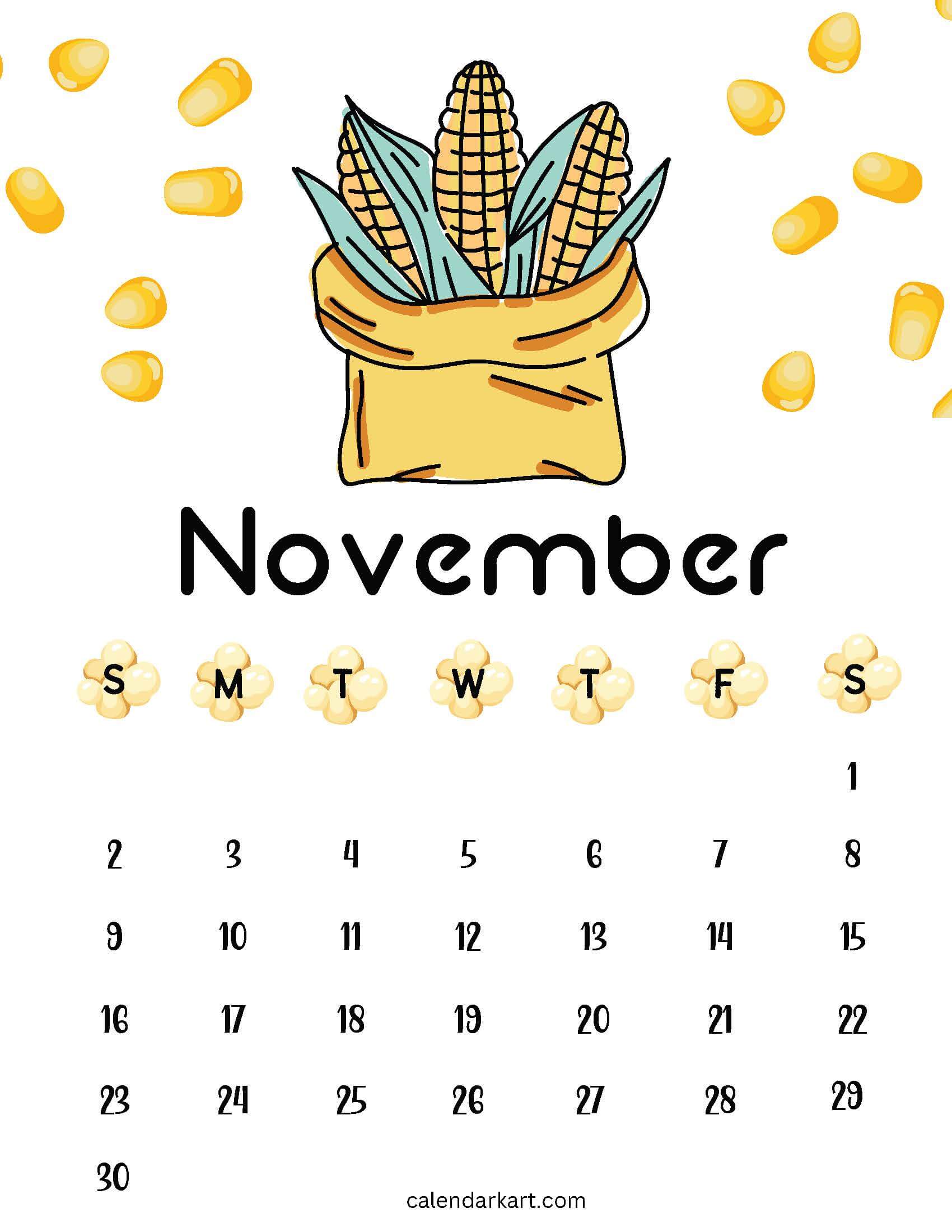 Cute November 2025 Calendar 15