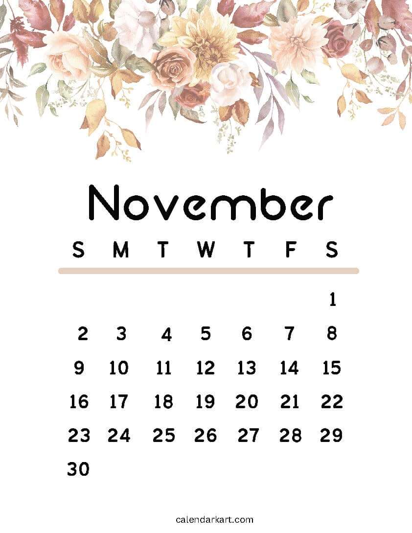Cute November 2025 Calendar 17
