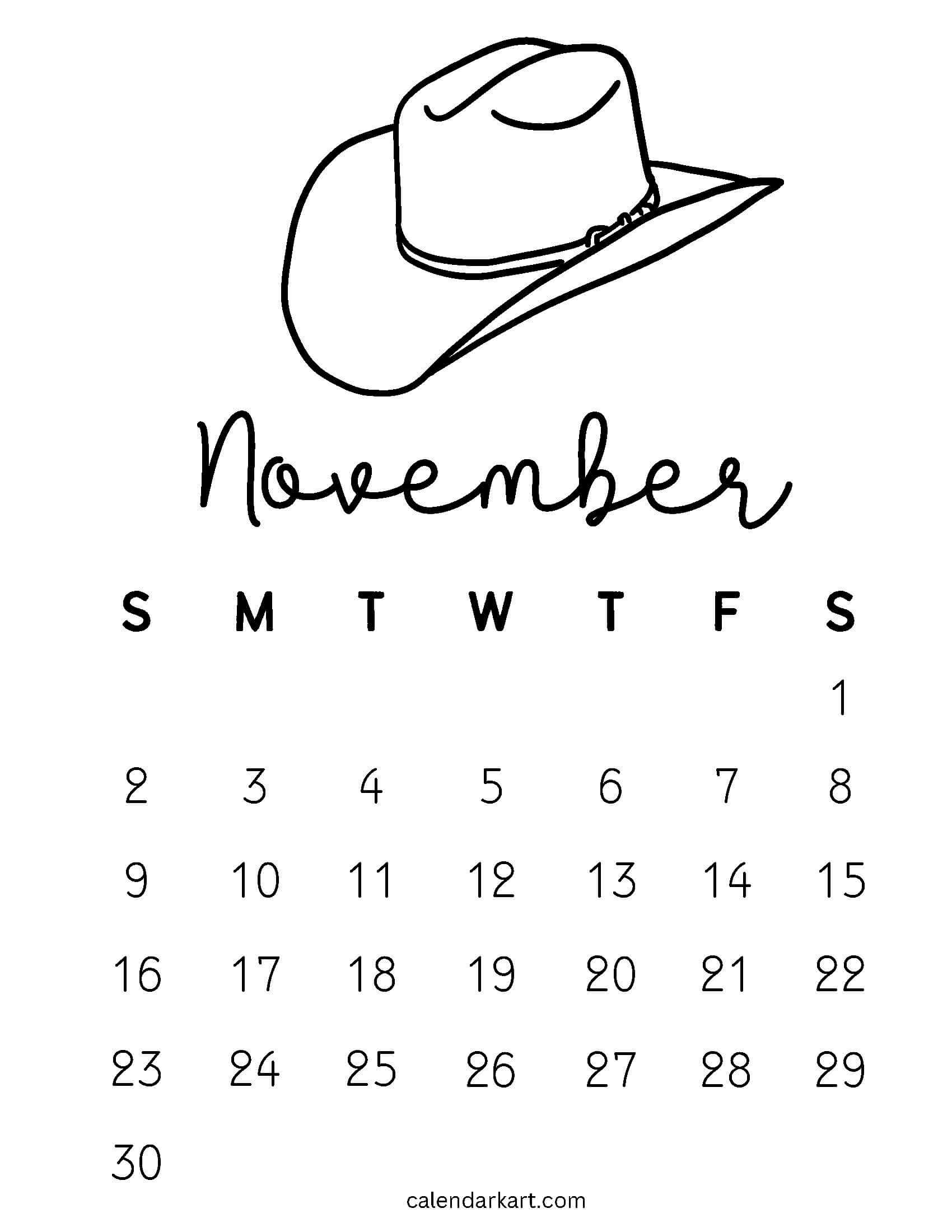 Cute November 2025 Calendar 18