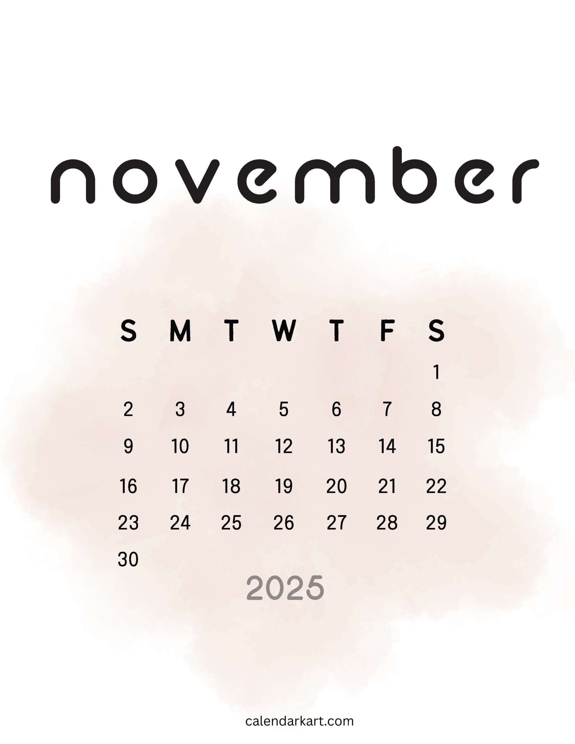 Cute November 2025 Calendar 19