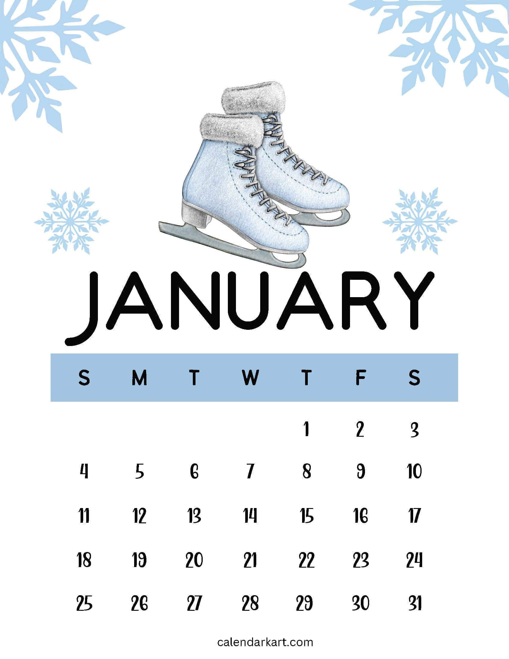 January 2026 Calendar Cute 5