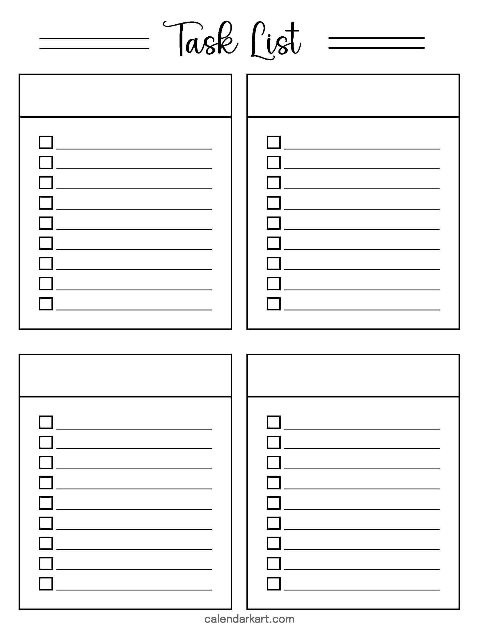 To Do List Blank