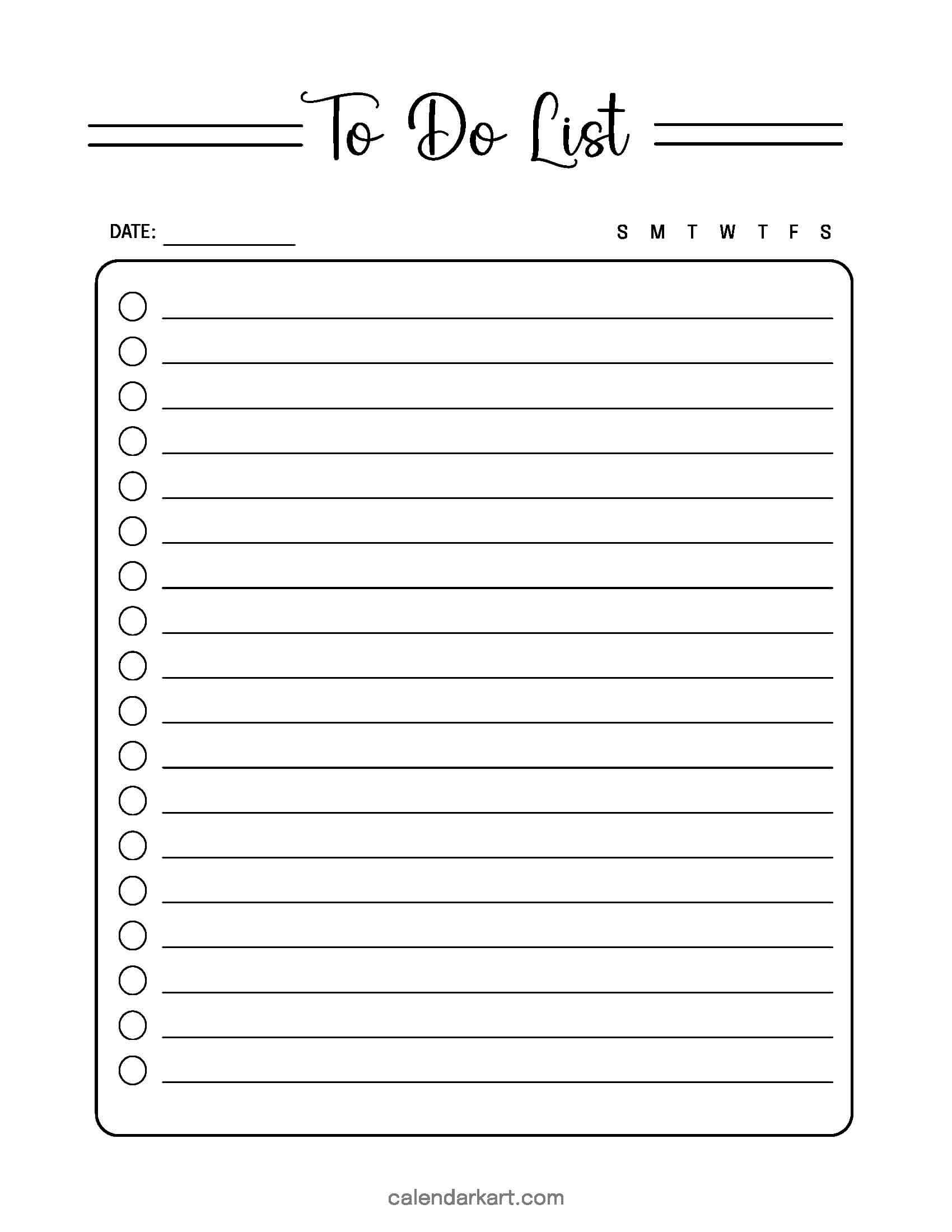 To Do List Minimal
