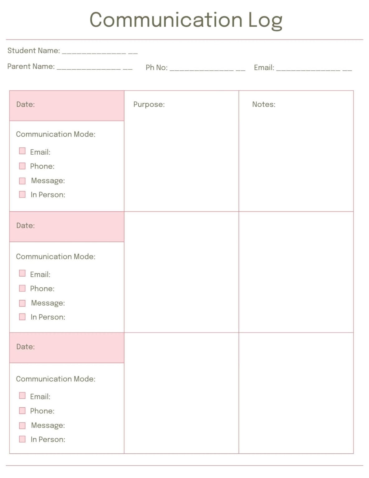 Teacher Planner – Free Printable Planner Templates