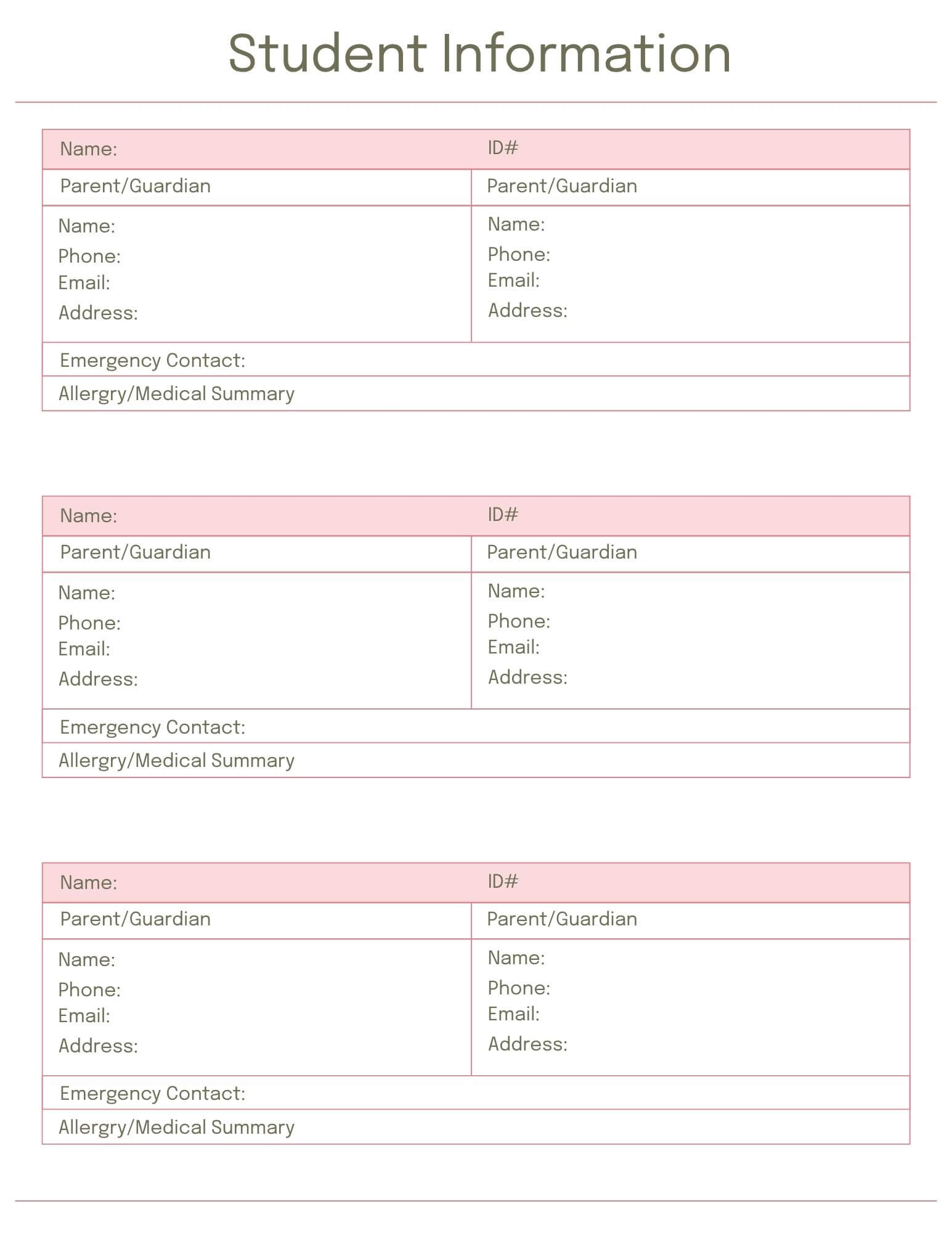 Student Information1
