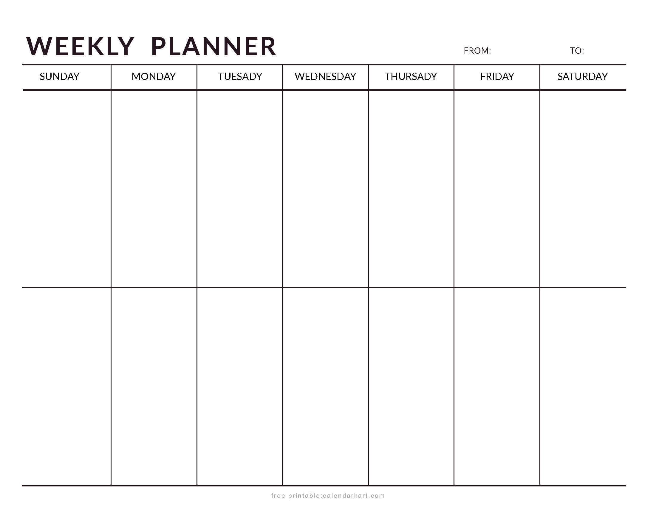 2- Weeks Planner Minimal