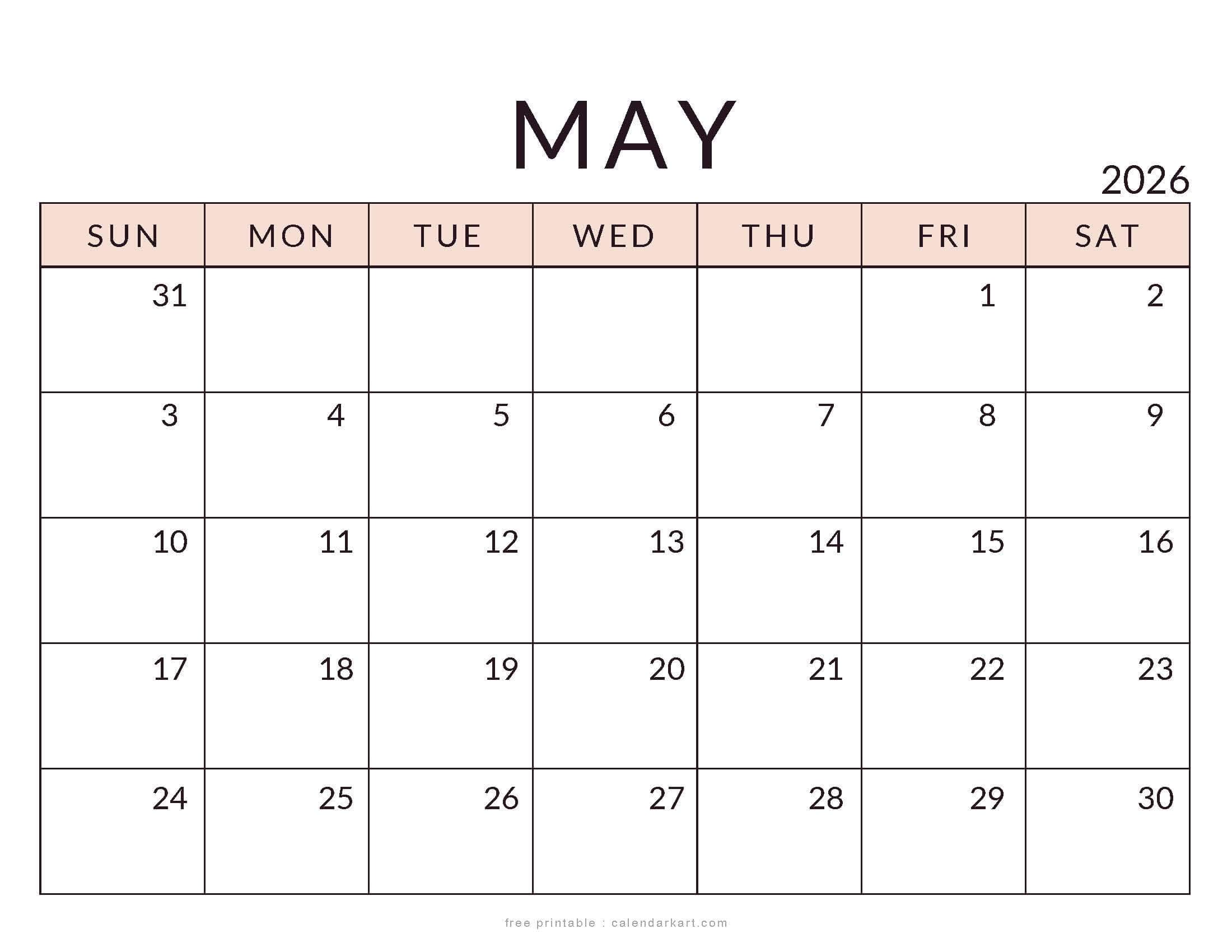 Editable May 2026 Calendar Word Excel Template – Free Download 5 Cute May 2025 Calendars - 8 Free Functional Templates
