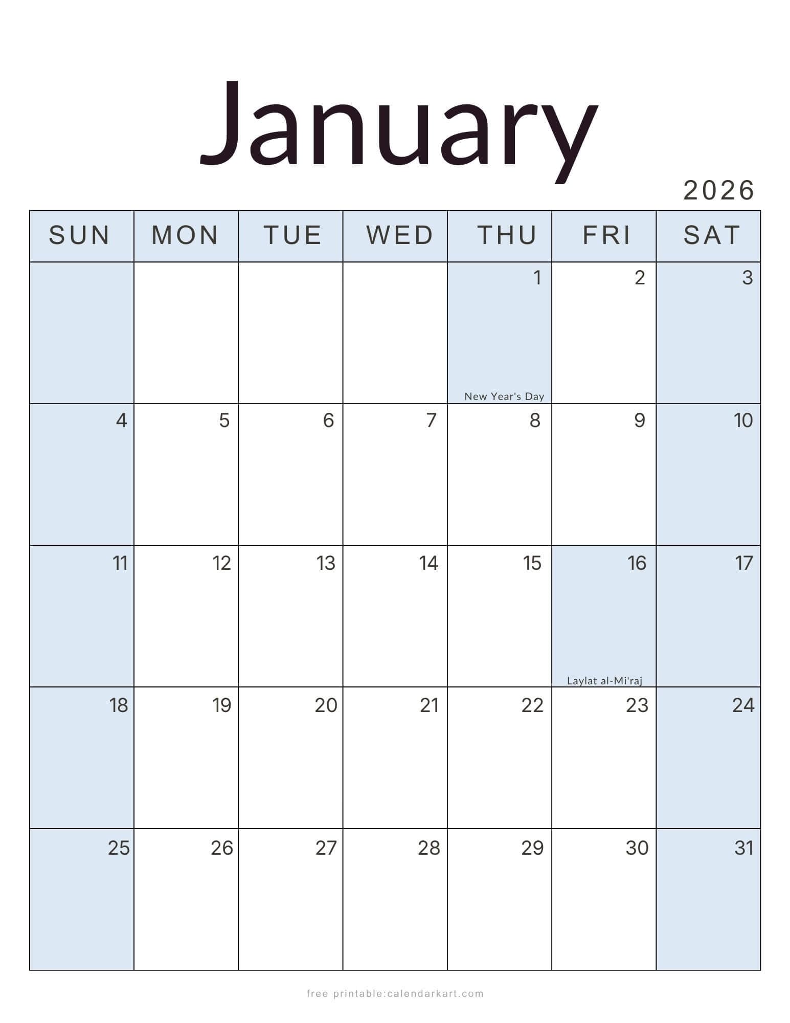 2026 Monthly Calendar with Holidays Indonesia Soft Pastel free