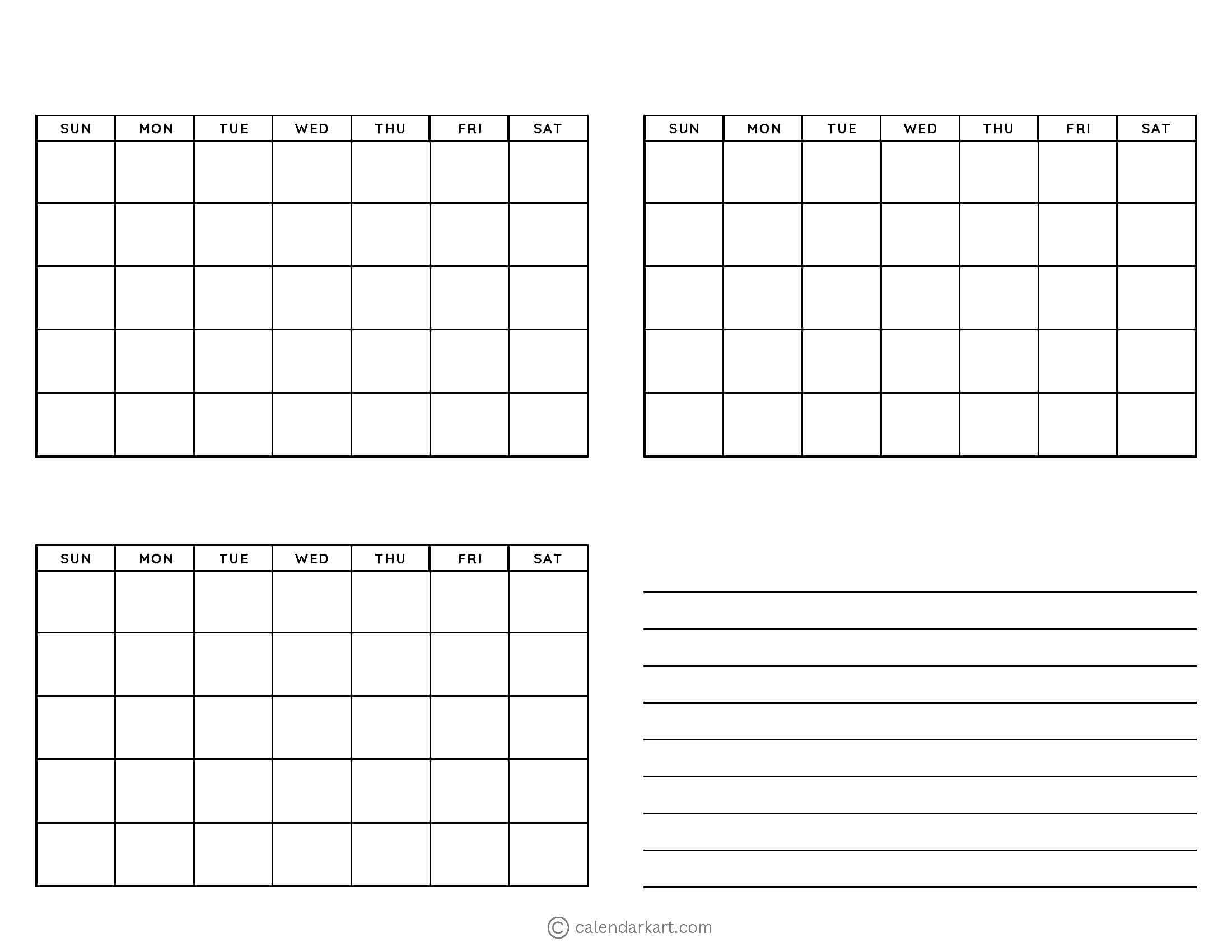 Blank Undated Quarterly 1