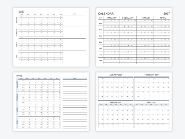 january-april-2027-calendar-4-month-templates-calendarkart
