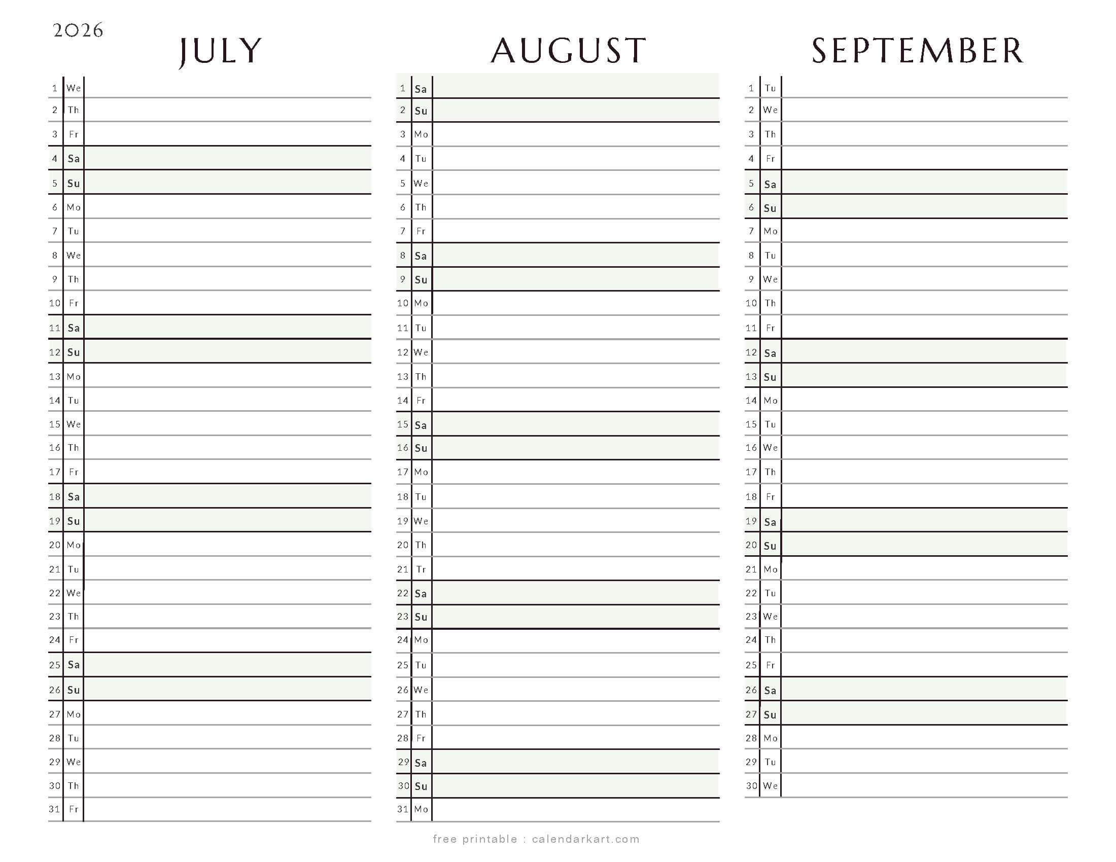 July-September 2026 Quarterly Calendar 8