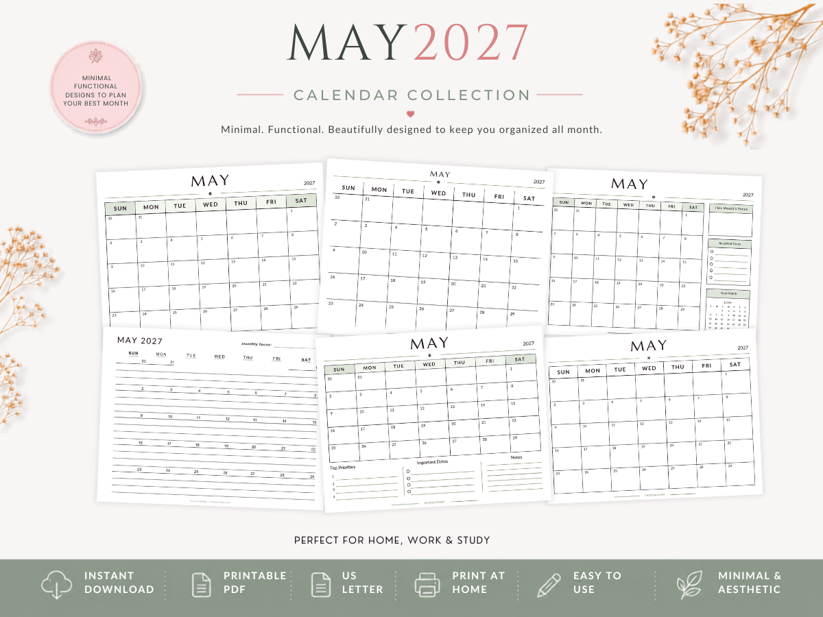May 2027 Monthly Feature Images