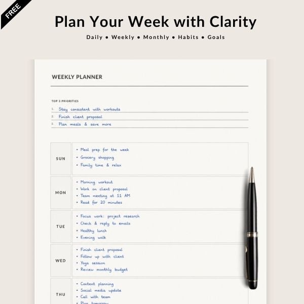 Plan Your Week with Clarity Thumbnail