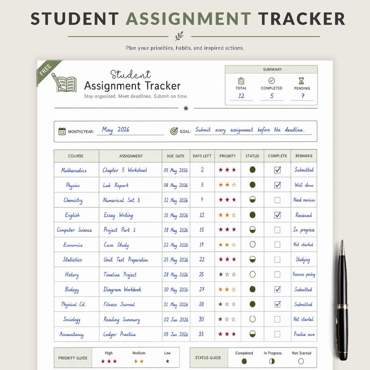 Student Assignment Tracker Thumbnail
