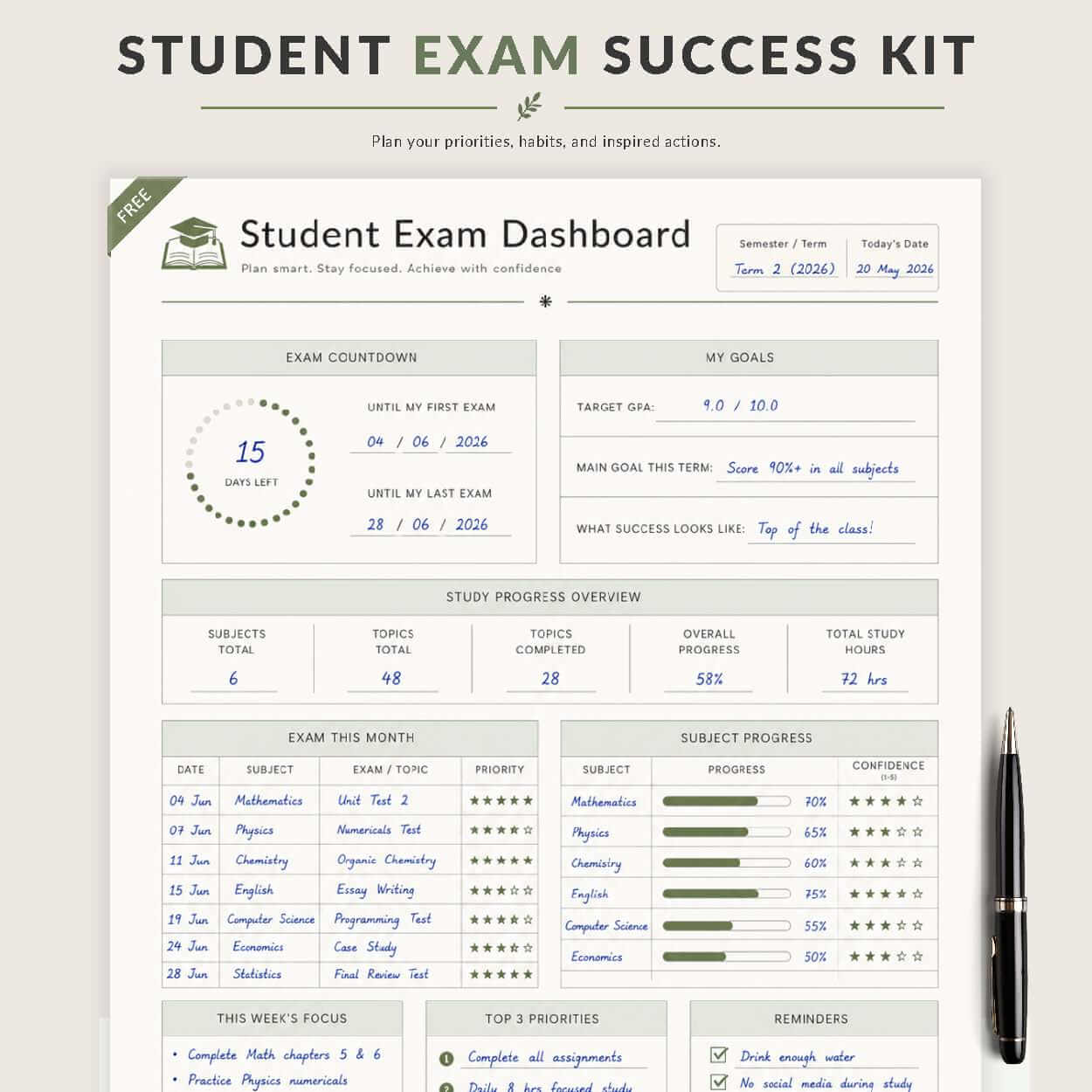 Student Exam Success Kit Thumbnail