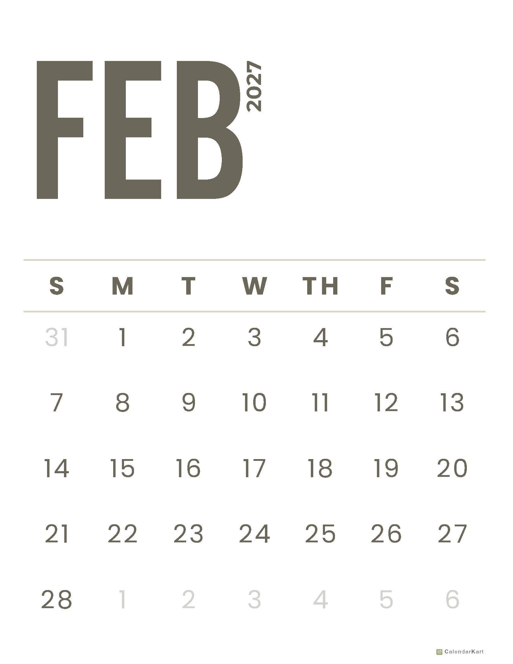 February 2027 Printable Calendars 1 v_Page_2