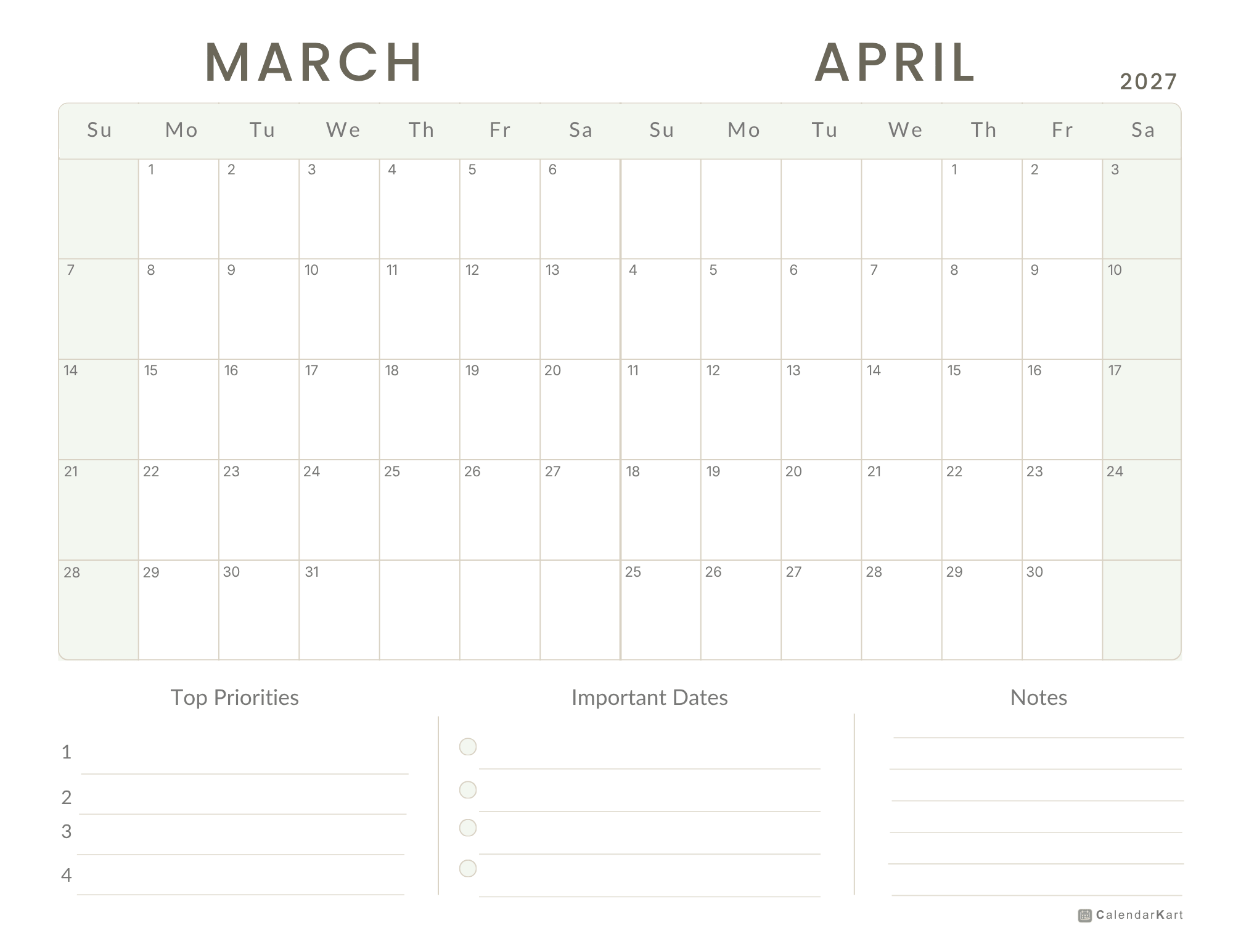 Mar-Apr BI Monthly 2027 Calendar 3