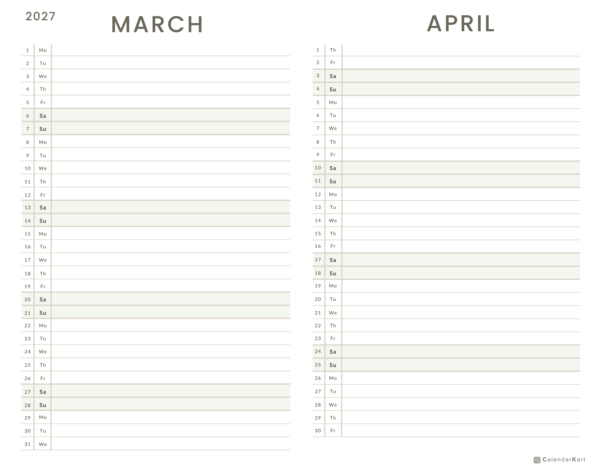 Mar-Apr BI Monthly 2027 Calendar 4