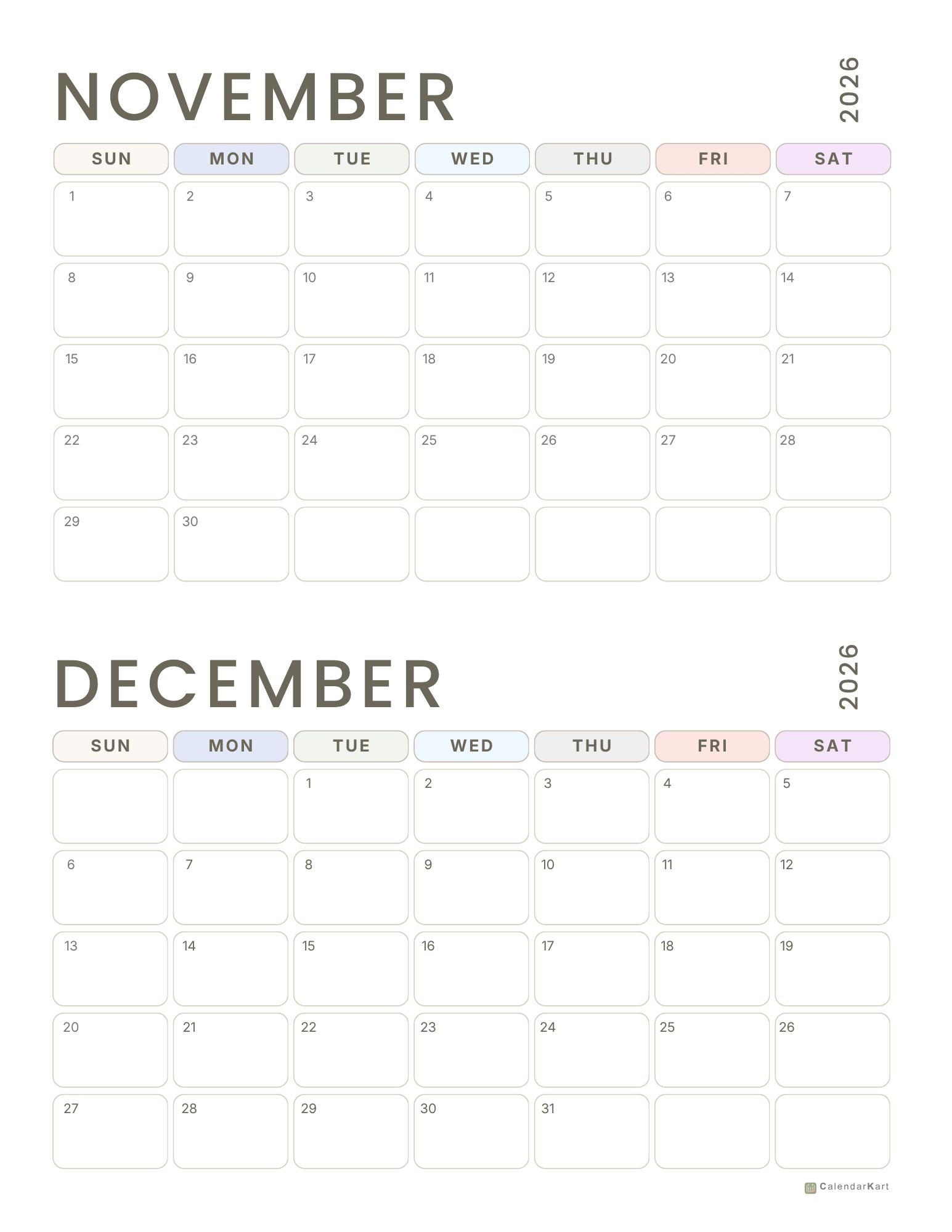 Nov-Dec 2026 BI monthly Calendars 3